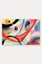 Red Pastel Curved Lines Striped Pattern Doormat, 40x60 cm, with Non-Slip Sole, Decorative - 5