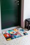Turquoise Coral Naive Patterns Door Mat, 40x60 cm, Non-Slip Sole, Decorative - 3