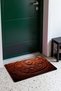 Brown Wavy-Patterned Doormat, 40x60 cm, with Non-Slip Sole, Decorative - 2