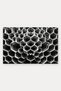 Black and White Hexagon-Patterned Doormat, 40x60 cm, with Non-Slip Sole, Decorative - 5