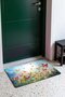 Orange Butterfly Spring Pattern 687 Doormat, 40x60 cm, Non-Slip Sole, Decorative - 3