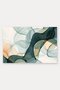 Anthracite Cream Transparent Smoke-Patterned Doormat, 40x60 cm, with Non-Slip Sole, Decorative - 5