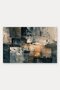 Anthracite Beige Distressed Block-Patterned Doormat, 40x60 cm, with Non-Slip Sole, Decorative - 5