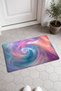 Pastel Rainbow Swirl Pattern Door Mat, 40x60 cm, Non-Slip Sole, Decorative - 2