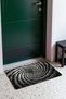 Black and White Spiral-Patterned 933 Doormat, 40x60 cm, with Non-Slip Sole, Decorative - 3