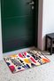 Cream-Pink Memphis Abstract Patterned Doormat, 40x60 cm, with Non-Slip Sole, Decorative - 3