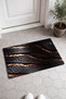Black Copper Snake-Print Doormat, 40x60 cm, with Non-Slip Sole, Decorative - 2