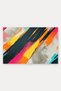 Black and Pink Diagonal Brushstroke Patterned Doormat, 40x60 cm, with Non-Slip Sole, Decorative - 5