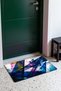 Blue and Purple Abstract Patterned Doormat, 40x60 cm, with Non-Slip Sole, Decorative - 3
