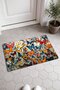 Colorful Butterfly Garden Pattern 583 Doormat, 40x60 cm, Non-Slip Sole, Decorative - 2
