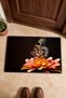 Orange Butterfly Spring Pattern 702 Doormat, 40x60 cm, Non-Slip Sole, Decorative - 4