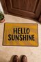 "Hello Sunshine" Printed Doormat, 40x60 cm, with Non-Slip Sole, Decorative - 4