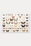 Cream-Brown Butterfly-Patterned 568 Doormat, 40x60 cm, with Non-Slip Sole, Decorative - 5