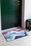 Purple and Blue Watercolor Zigzag Patterned Doormat, 40x60 cm, with Non-Slip Sole, Decorative - 3