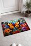 Orange Butterfly Spring Pattern 658 Doormat, 40x60 cm, Non-Slip Sole, Decorative - 2