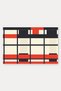 Cream, Navy, and Red Retro Patterned Door Mat, 40x60 cm, with Non-Slip Sole, Decorative - 5