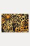 Yellow and Black Leopard Print Doormat, 40x60 cm, with Non-Slip Sole, Decorative - 5