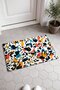 Cream and Black Terrazzo Confetti-Patterned Doormat, 40x60 cm, with Non-Slip Sole, Decorative - 2
