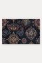 Black and Purple Baroque Medallion-Patterned Doormat, 40x60 cm, with Non-Slip Sole, Decorative - 5