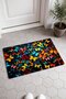 535 Colorful Butterfly Dance Pattern Doormat, 40x60 cm, Non-Slip Sole, Decorative - 2