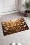 265 "Golden Butterfly Dance" Patterned Doormat, 40x60 cm, with Non-Slip Sole, Decorative - 2