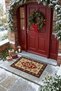Cozy New Year's Doormat with "Cozy" Print, 40x60 cm, Non-Slip Sole Christmas Doormat