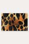 Coffee-Colored Door Mat with Large Polka Dots, 40x60 cm, Non-Slip Sole, Decorative - 5