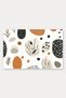 Cream and Cinnamon Black Scandinavian-Style Patterned Doormat, 40x60 cm, with Non-Slip Sole, Decorative - 5