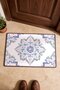 Pink Lilac Damask Mandala-Patterned Doormat, 40x60 cm, with Non-Slip Sole, Decorative - 4