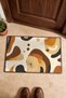 Cream Mustard Retro Patterned Doormat, 40x60 cm, with Non-Slip Sole, Decorative - 4