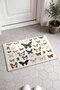 525 Colorful Butterfly-Patterned Doormat, 40x60 cm, with Non-Slip Sole, Decorative - 2