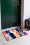 Pink and Navy Blue Acrylic Abstract Patterned Doormat, 40x60 cm, with Non-Slip Sole, Decorative - 3
