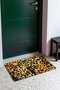 Yellow and Black Leopard Print Doormat, 40x60 cm, with Non-Slip Sole, Decorative - 3