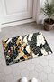 Black Cream Mosaic Zebra-Patterned Doormat, 40x60 cm, with Non-Slip Sole, Decorative - 2