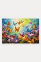 Colorful Butterfly Spring Pattern 657 Doormat, 40x60 cm, Non-Slip Sole, Decorative - 5