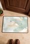 Mint Cream "Dream Cloud" Patterned Doormat, 40x60 cm, with Non-Slip Sole, Decorative - 4