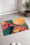 Mercan Sarı Dense Reef-Patterned Doormat, 40x60 cm, with Non-Slip Sole, Decorative - 2
