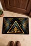 Black Gold Geometric Patterned 923 Doormat, 40x60 cm, Non-Slip Sole, Decorative - 4