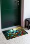Blue Butterflies Spring-Patterned Doormat, 40x60 cm, Non-Slip Sole, Decorative - 3