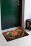 Green and Burgundy Classic Medallion Turkish Rug-Patterned Doormat, 40x60 cm, with Non-Slip Sole - 2
