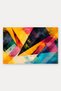 Yellow and Blue Abstract Patterned 866 Doormat, 40x60 cm, Non-Slip Sole, Decorative - 5
