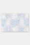 Ice Blue Lace Floral Print Doormat, 40x60 cm, with Non-Slip Sole, Decorative - 5