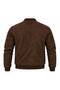 Basic Bomber College Transitional Suede Jacket - 2