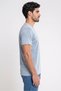 Men Crew Neck Short Sleeve Washed T-Shirt, Wash Blue - 3