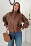 Brown Buttoned Leather Jacket - 2