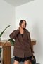 Brown Blazer Suede Jacket - 2