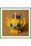 3D-Printed Knitted Pencil Holder - Cute Character Desktop Pen Organizer - Yellow HB006