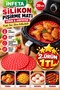 20 cm Red Round Perforated Silicone Air Fryer and Oven Baking Mat—Washable