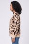 Women V-Neck Animal Print Cardigan, Multicolor - 3