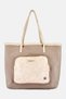 Women Brand Logo Tote Bag, Beige
